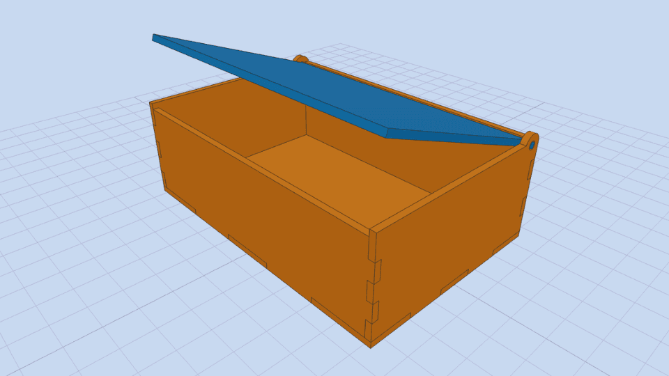 Hinged Lid Box Designer preview