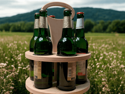 Bottle carrier six-pack for 0.5 l bottles