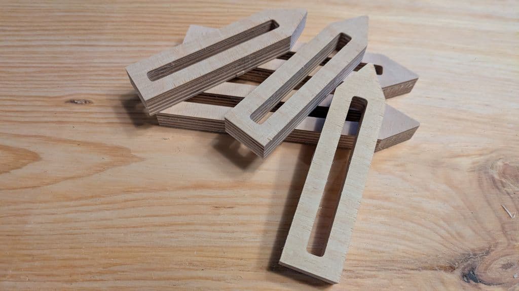 Simple CNC table clamps for M8 screws