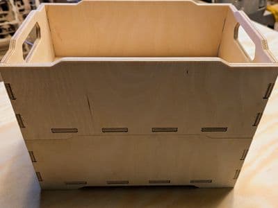 Stackable wooden box