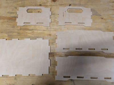 Stackable wooden box