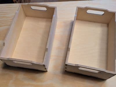 Stackable wooden box