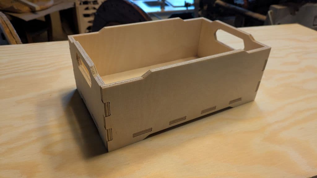 Stackable wooden box